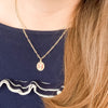 Coral Rose Charm Necklace