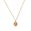 Coral Rose Charm Necklace