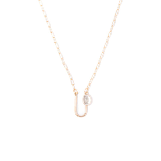Crystal Asymmetrical Arch Necklace