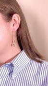 Crystal Contour Drop Earrings
