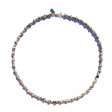 Dalmatian Jasper Beaded Necklace