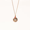 Dalmatian Jasper Donut Pendant Necklace