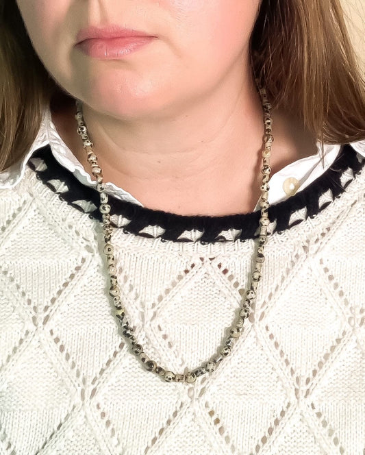 Dalmatian Jasper Beaded Necklace