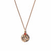 Dalmatian Jasper Donut Pendant Necklace