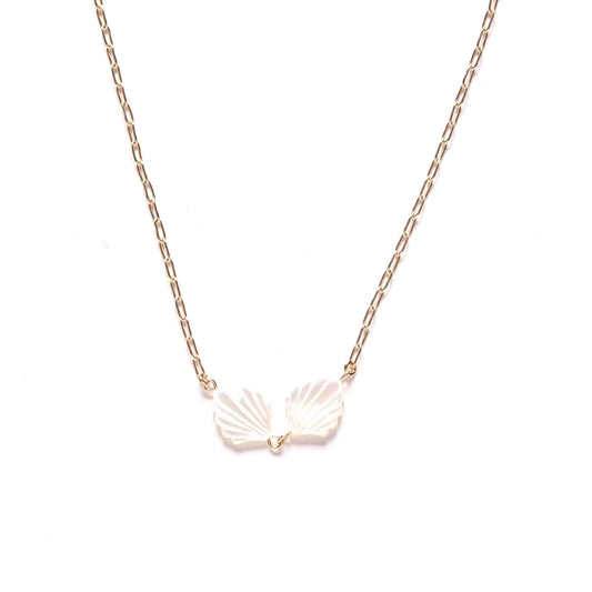 Mother of Pearl Double Shell Necklace