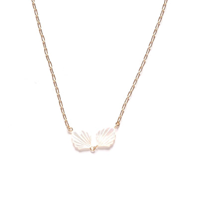 Mother of Pearl Double Shell Necklace