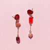 Carnelian Mismatched Composition Earrings