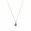 Emerald Lady Bug Charm Necklace