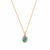 Emerald Lady Bug Charm Necklace