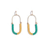 Topaz + Emerald Balance Earrings