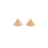 Gold Fill Ethiopian Opal Mini Pleat Jacket Earrings