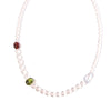 Floating Form Necklace- Sapphire, Olive, and Mocha