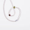 Floating Form Necklace- Sapphire, Olive, and Mocha