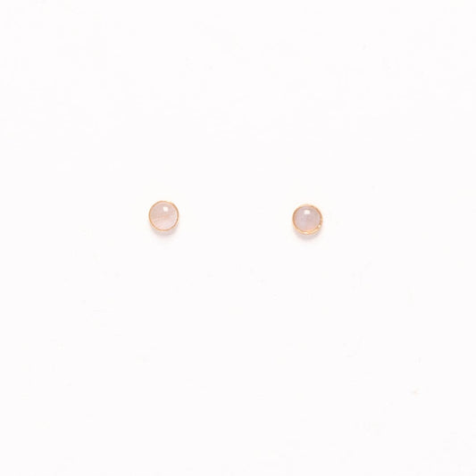 Gold Fill Blue Lace Agate Studs