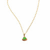 Peplum Charm Necklace in Grass