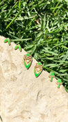 Tiny Laurel Studs in Grass