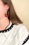 Oxblood + Hyacinth Balance Earrings