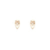 Art Deco Studs in Ivory