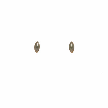 Navette Studs in Jade