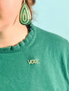 Jade Vote Pin