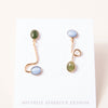 Jade + Blue Moonstone Contour Earrings