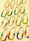 Cobalt, Sapphire, Mocha, + Malachite Balance Earrings