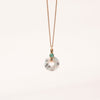 Kiwi Jasper Donut Pendant Necklace