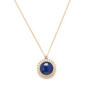 Starburst Pendant Necklace in Lapis