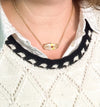 Large Oval Lampwork Bead Necklace