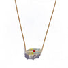 Large Oval Lampwork Bead Necklace