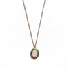 Mother of Pearl Oval Locket Necklace