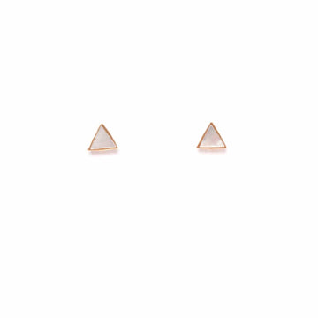 Mother of Pearl Triangle Studs