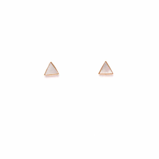 Mother of Pearl Triangle Studs