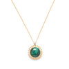 Starburst Pendant Necklace in Malachite