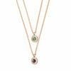 Lapis Vintage Starburst Charm Necklace