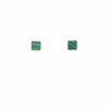 Malachite Square Studs