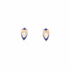 Art Deco Studs in Matte Cobalt- Limited Edition