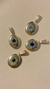 Amber Topaz Mini Nova Locket Necklace
