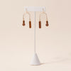 Composition Swing Earrings in Mocha