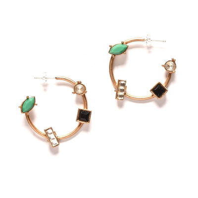 Multicolored Silhouette Hoops