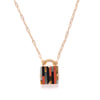 Limited Edition Striped Stone Pendant Necklace