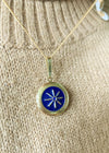 Nova Locket Necklace in Navy