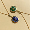 Nova Locket Necklace in Navy