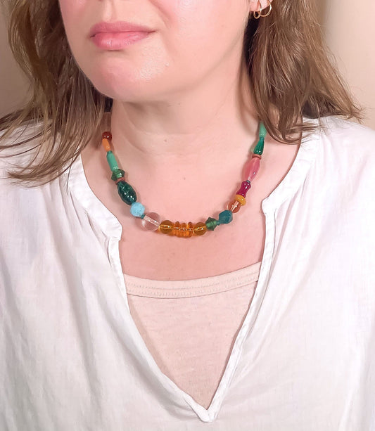 One of a Kind Beaded Necklace #7