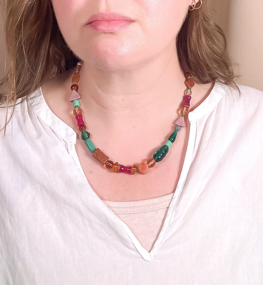 One of a Kind Beaded Necklace #9