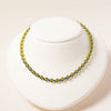 Olive + Cobalt Glass Beaded Necklace
