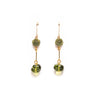 Jade + Olive Glass Drop Earrings