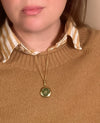 Nova Locket Necklace in Olive