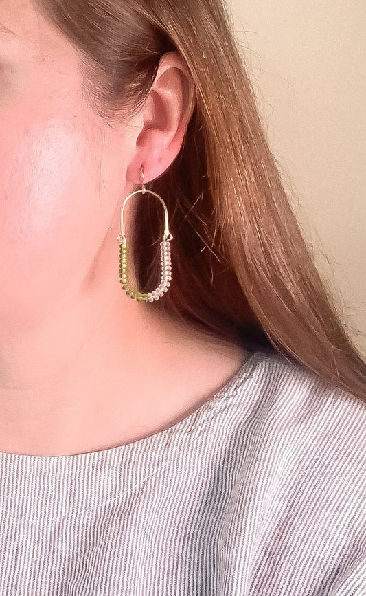Olive + Rose Balance Earrings