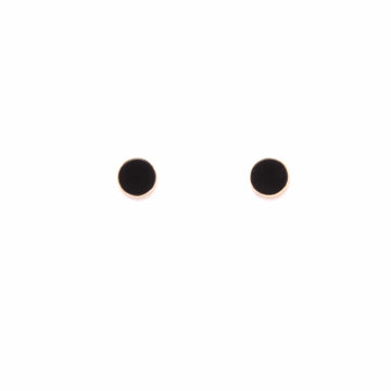 Onyx Circle Studs